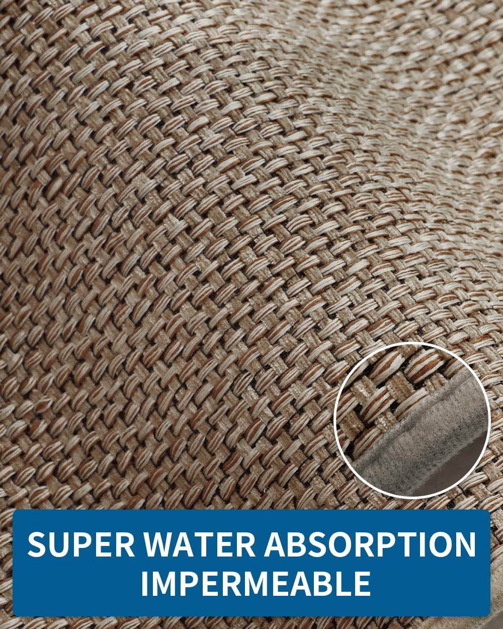 Kitchen Rugs and Mats Non Skid Washable, Absorbent Runner Rugs for Kitchen, Front of Sink, Kitchen Mats for Floor (Brown, 20"x32")