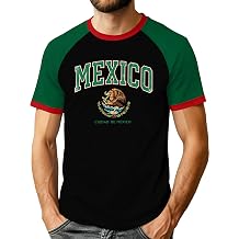 Mexico Shirts for Men Mexican Graphic Shirt Mexico Letters Print Casual Short Sleeve Tees Tops