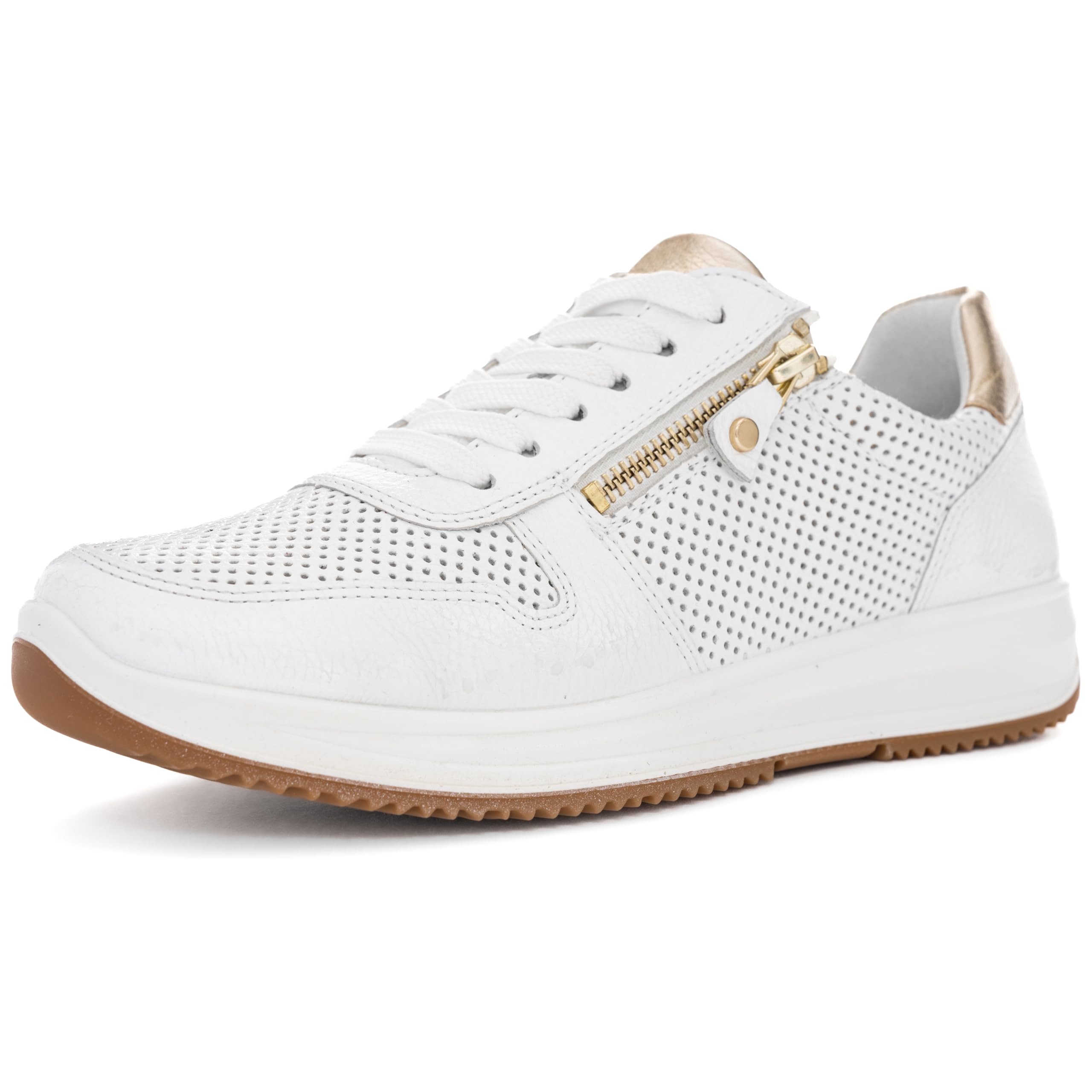 ARA Damen Sneaker Osaka Shell,Cream,Limoncello