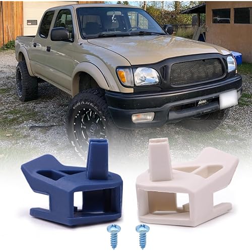 Marker Lights Hold in Clips Kit Fit for 2001-2004 Toyota Tacoma Front Left and Right Includes Screws Direct Replacement Drivers Passenger Side Automotive Side Marker Light Assemblies Blue White 2PCS