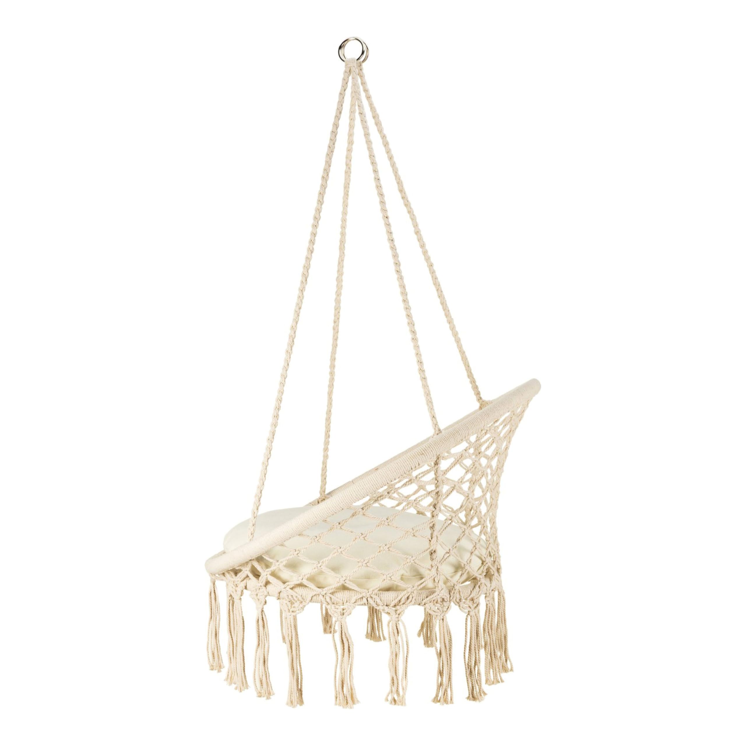 Fauteuil Suspendu Boho, Chaise Suspendue, Fauteuil Exterieur, hamac Suspendu, Chaise hamac Suspendu Exterieur, Fauteuil Suspendu Interieur