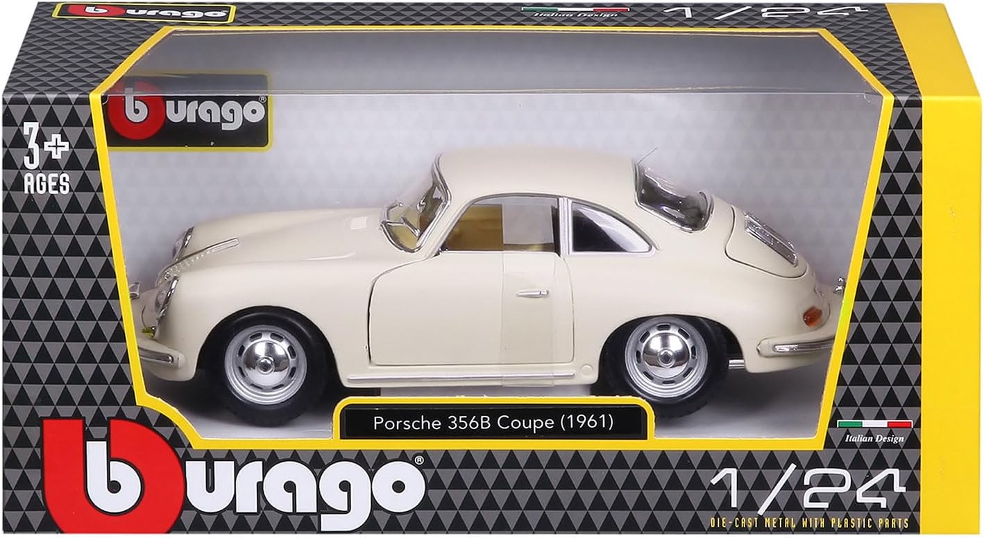 Bburago B18-22079I Compatible with 1961 Porsche 356B Coupe Diecast Model 1:24 Scale