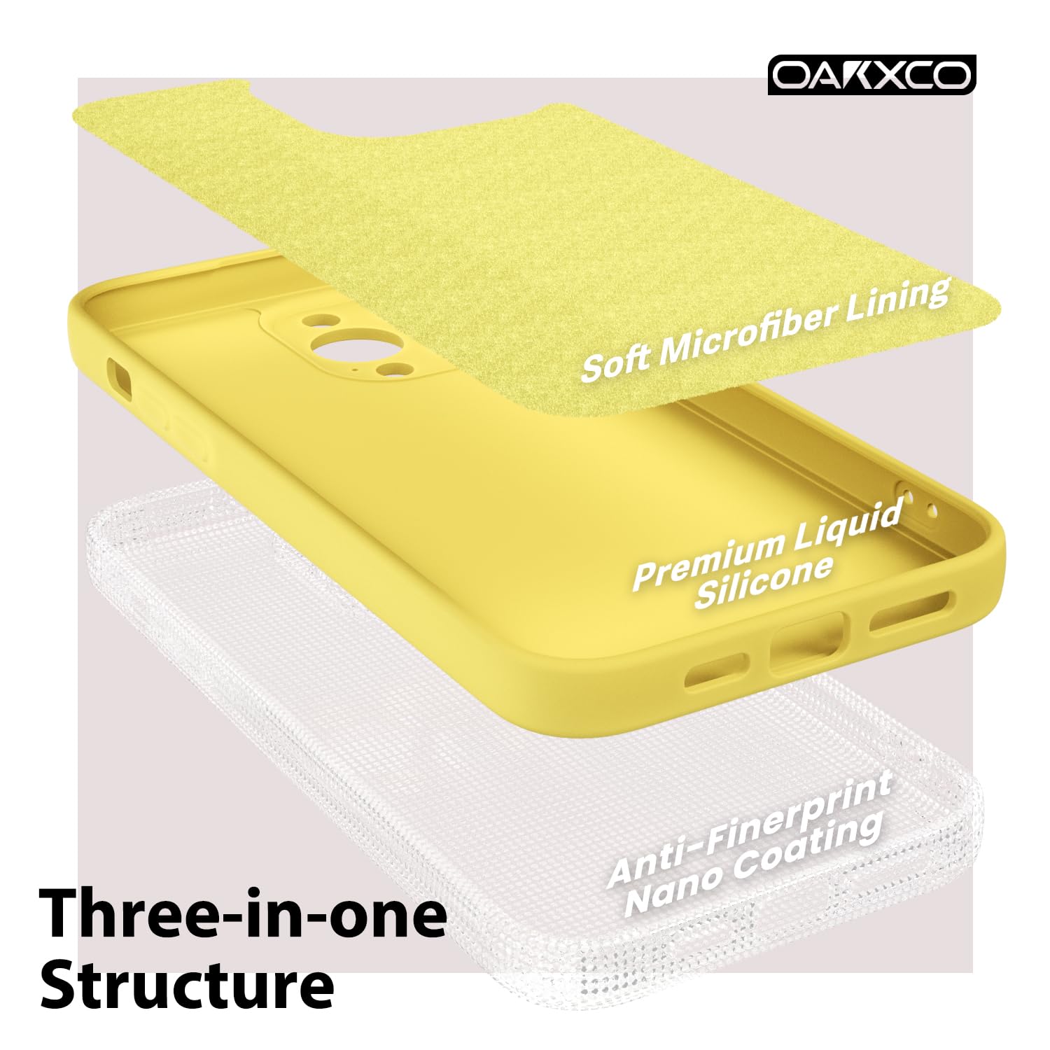 oakxco for iPhone 16 Pro Max Case Liquid Silicone, Soft Rubber Gel Elegant Aesthetic Basic Simple Cover, Cute Thin Slim TPU Matte Solid Color Plain Smooth Case for Women Girl, Light Pink — view 134
