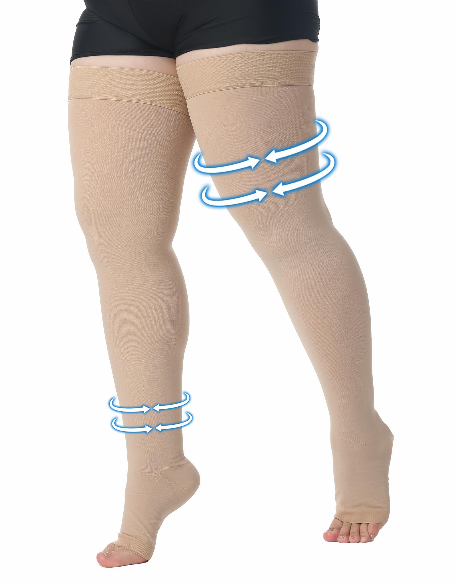 MGANG Plus Size 4XL Compression Stockings