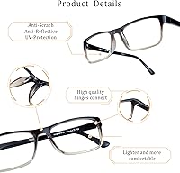 Vista 2 de LifeArt Lentes de bloqueo de luz azul, antifatiga ocular, anteojos de lectura para computadora, anteojos de juegos, gafas de TV para mujeres