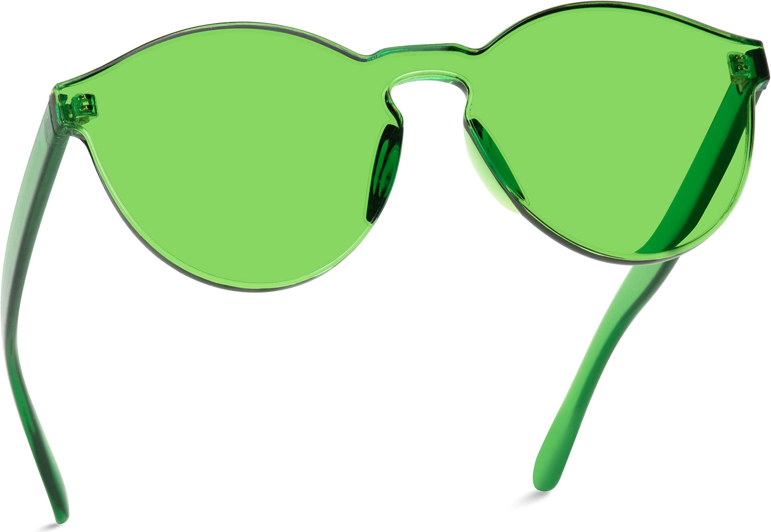 WearMe Pro - Colorful Transparent Round Super Retro Sunglasses