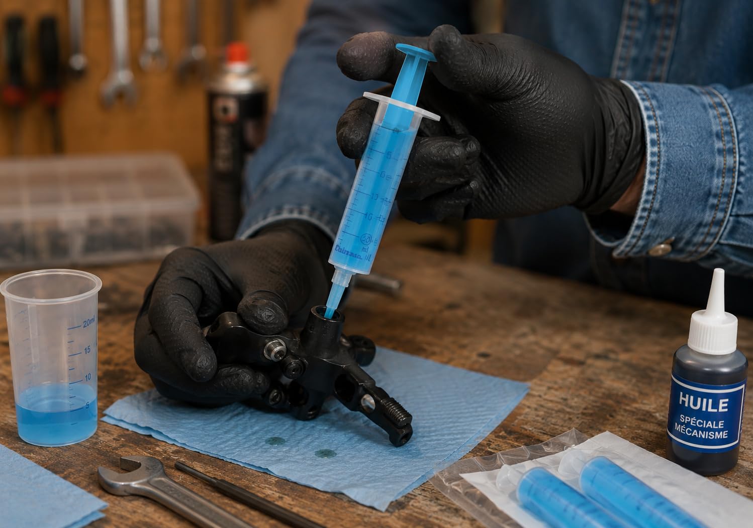 Lot de 100 seringues stériles à usage unique Piston bleu 5 ml