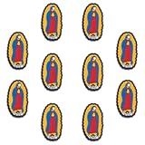 10Pcs Silicone Beads for Keychain Making Cute Focals Unique Virgin Mary Focal Beads for Pens Bracelets Necklace Earrings DIY Crafts Jewelry Making