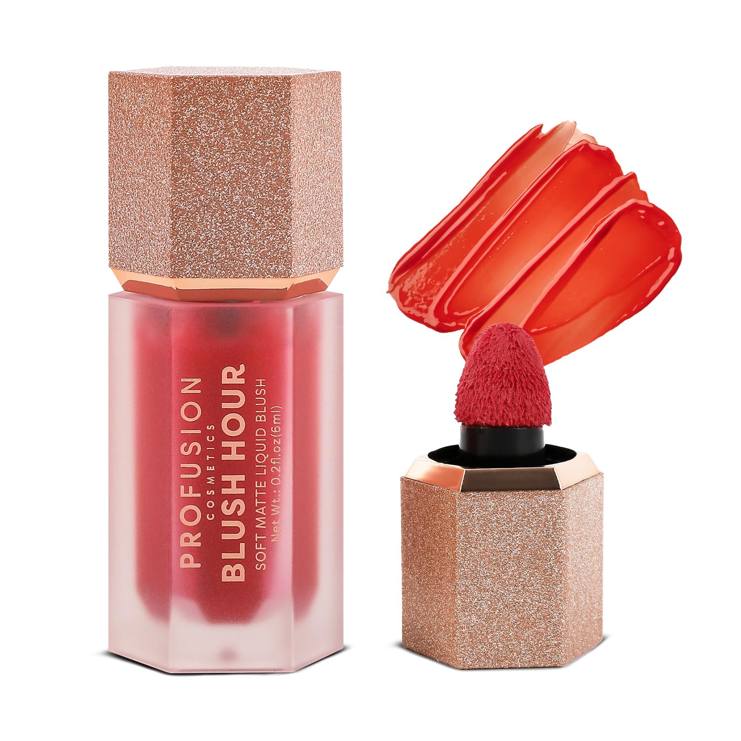 Blush Hour for Face, Lightweight and Long Wearing Soft Matte Liquid Blush Provides Natural Finish, Creamy Texture Which is Buildable, Essential Beauty Tool for Raising Your Glow