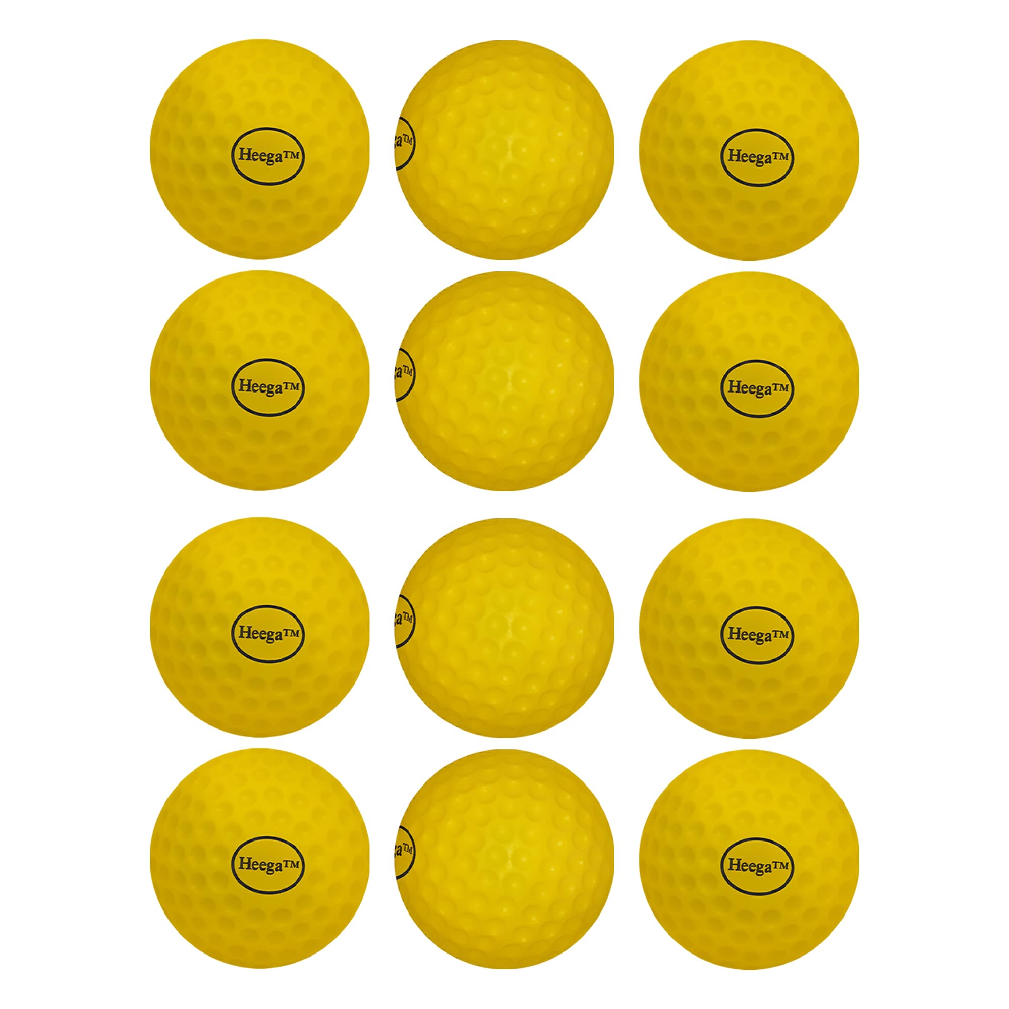 Heega Big Dot Cricket Ball | Machine Ball (Pack of 12)