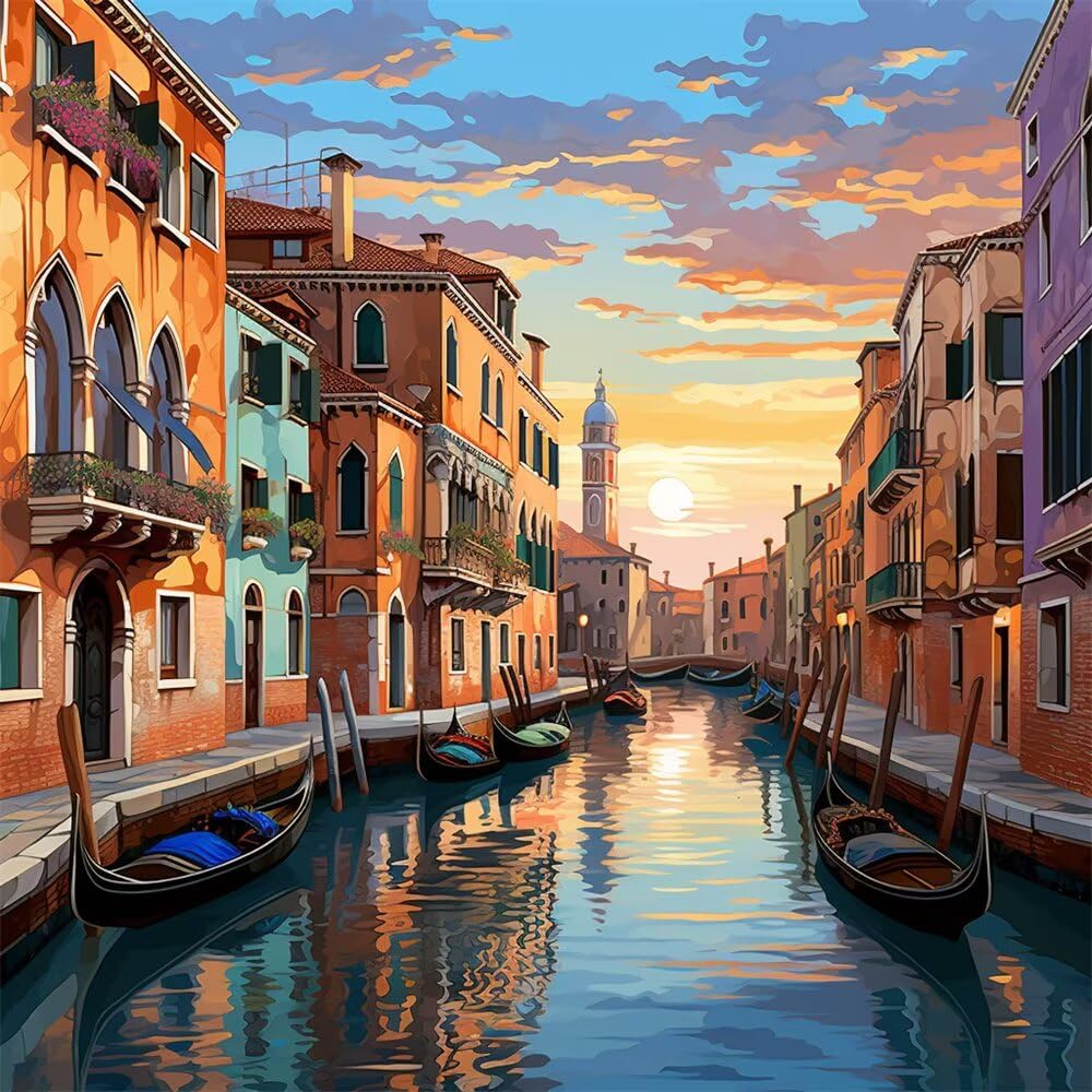 Diamond Painting Eckige Steine Venedig Diamond Painting Bilder -L49