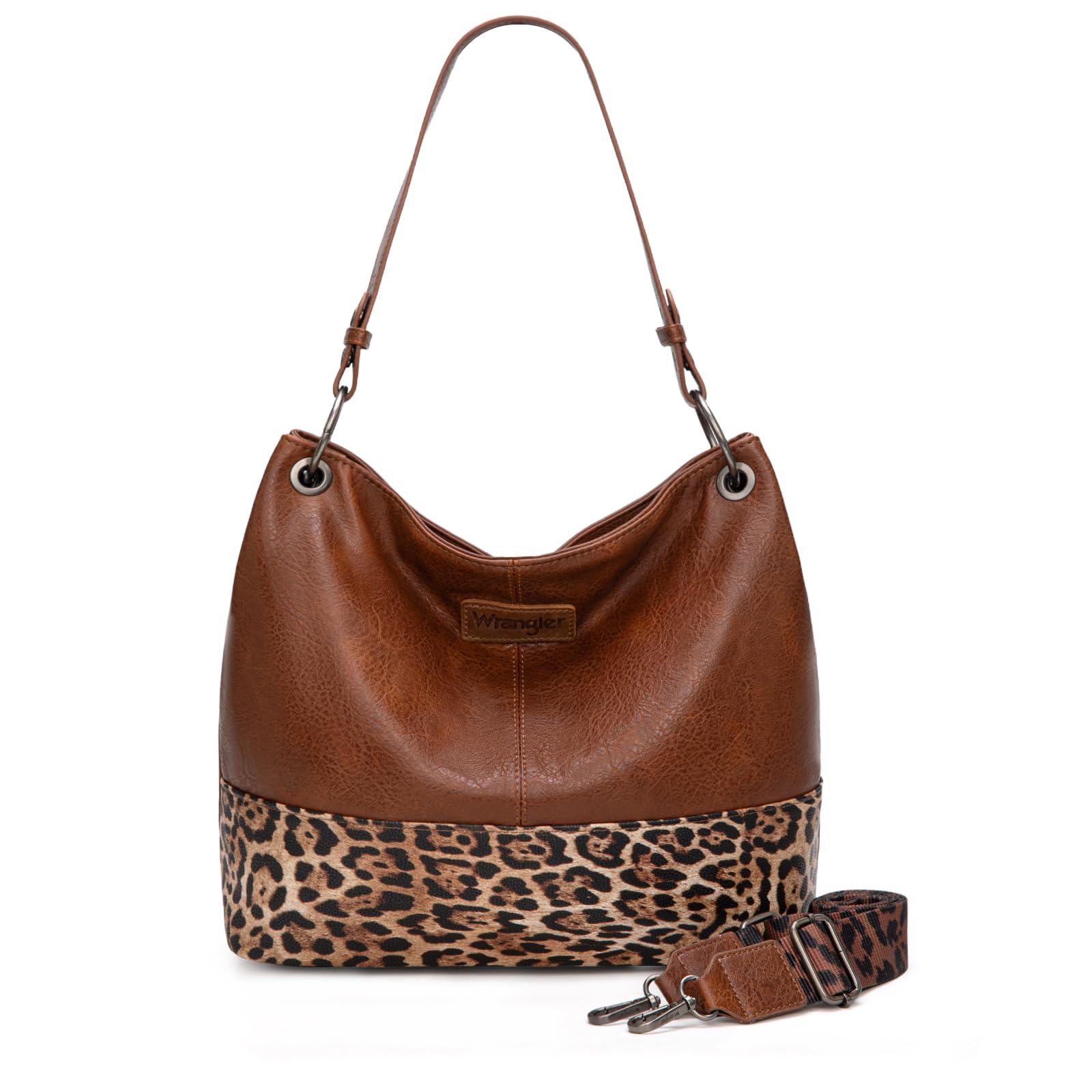 Wrangler Hobo Bags for Women Vegan Leather Top Handle Shoulder Purses and Handbags