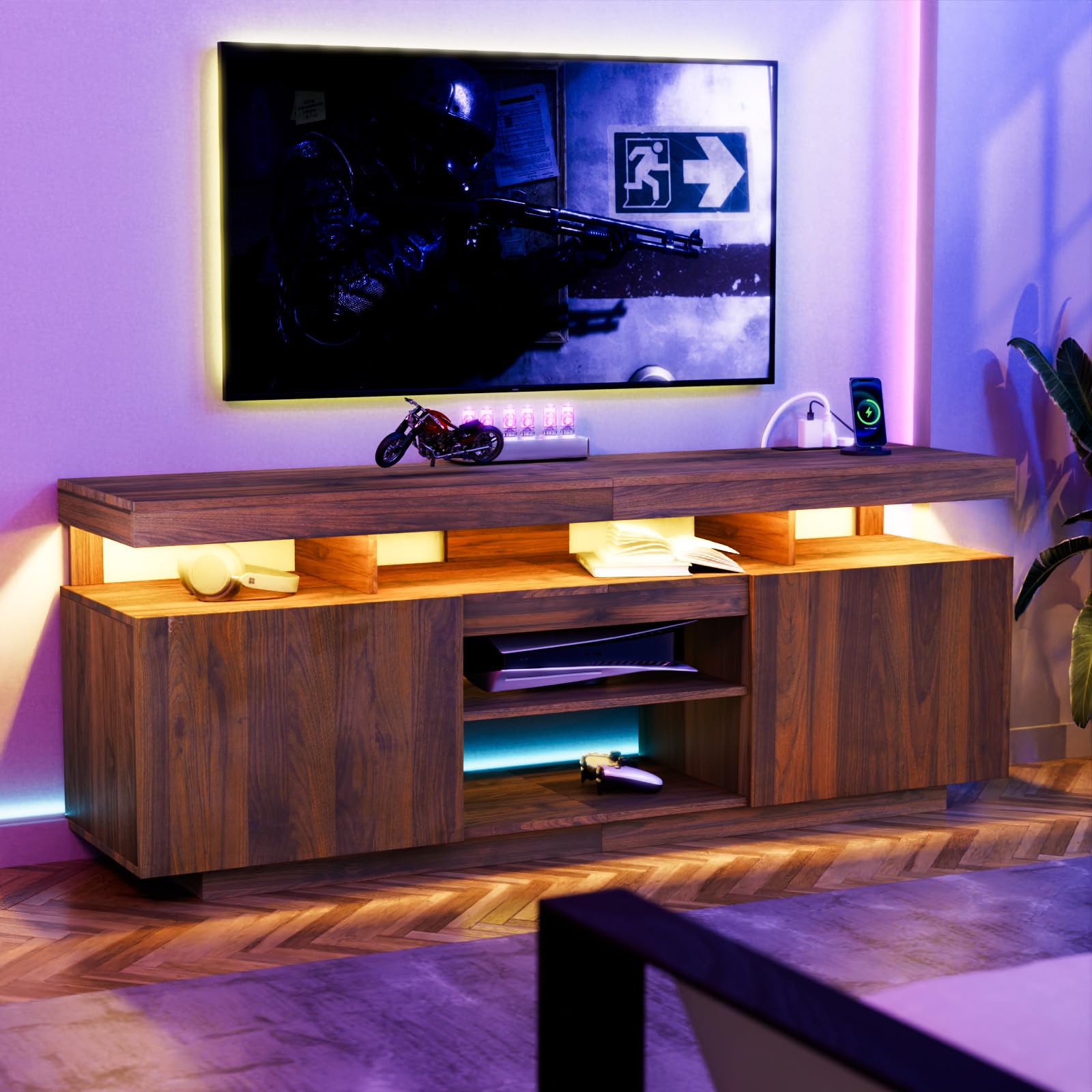 Hommpa LED TV Stand With Power Outlets For TVs Up To 55 Media Console Black Walnut Gaming Entertainment Center For Ps5 Storage C4d8a3e0 48df 4c8d Ab33 32088e884f4c.f7f245839ed8f0cbcb084140f737cd0d Hommpa LED TV Stand With Power Outlets For TVs Up To 55 Media Console Black Walnut Gaming Entertainment Center For Ps5 Storage C4d8a3e0 48df 4c8d Ab33 32088e884f4c.f7f245839ed8f0cbcb084140f737cd0d