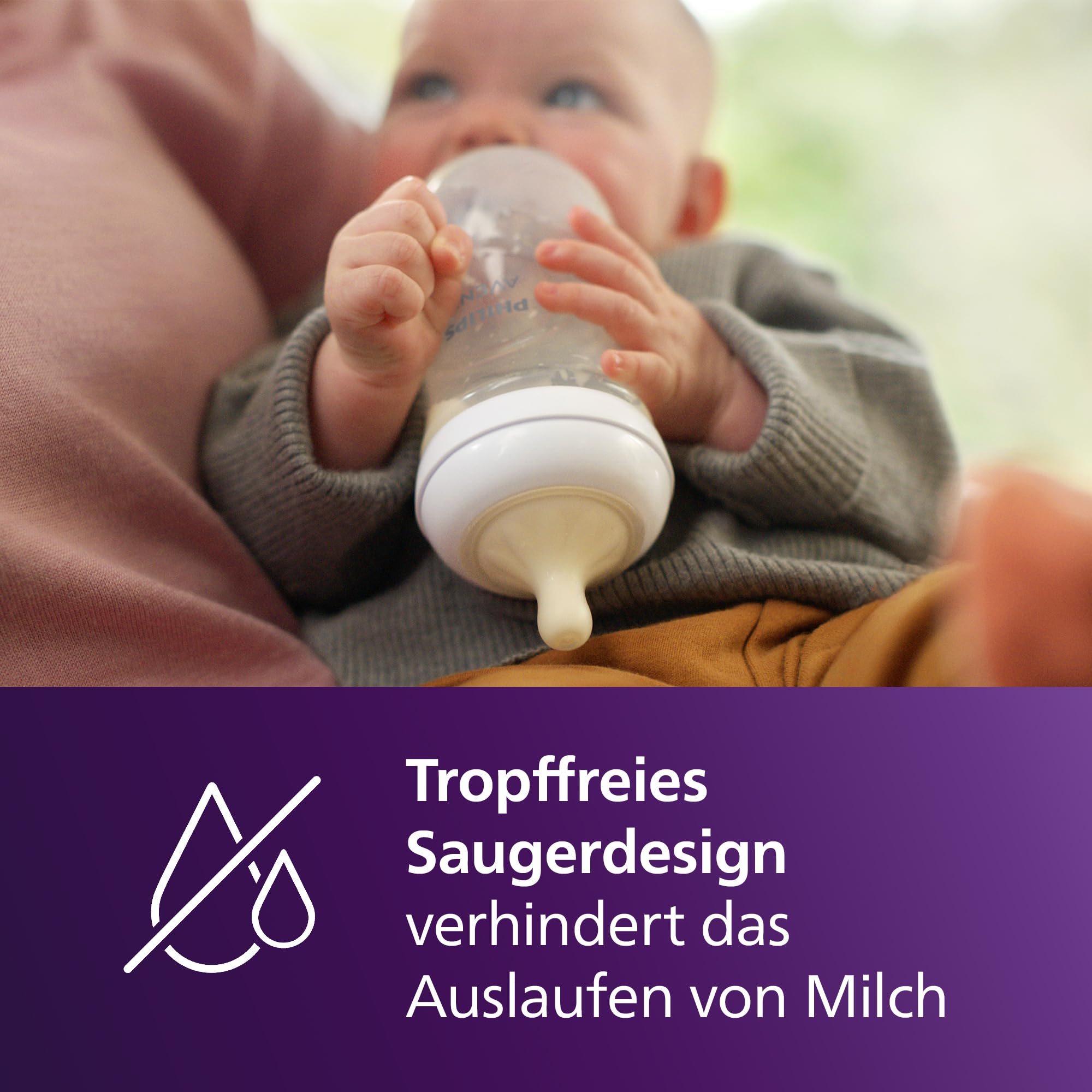 Philips AVENT Babyflaschen Natural Response, Geschenkset für Neugeborene – Babys von 0–12 Monaten und älter (Modell SCD838/13)