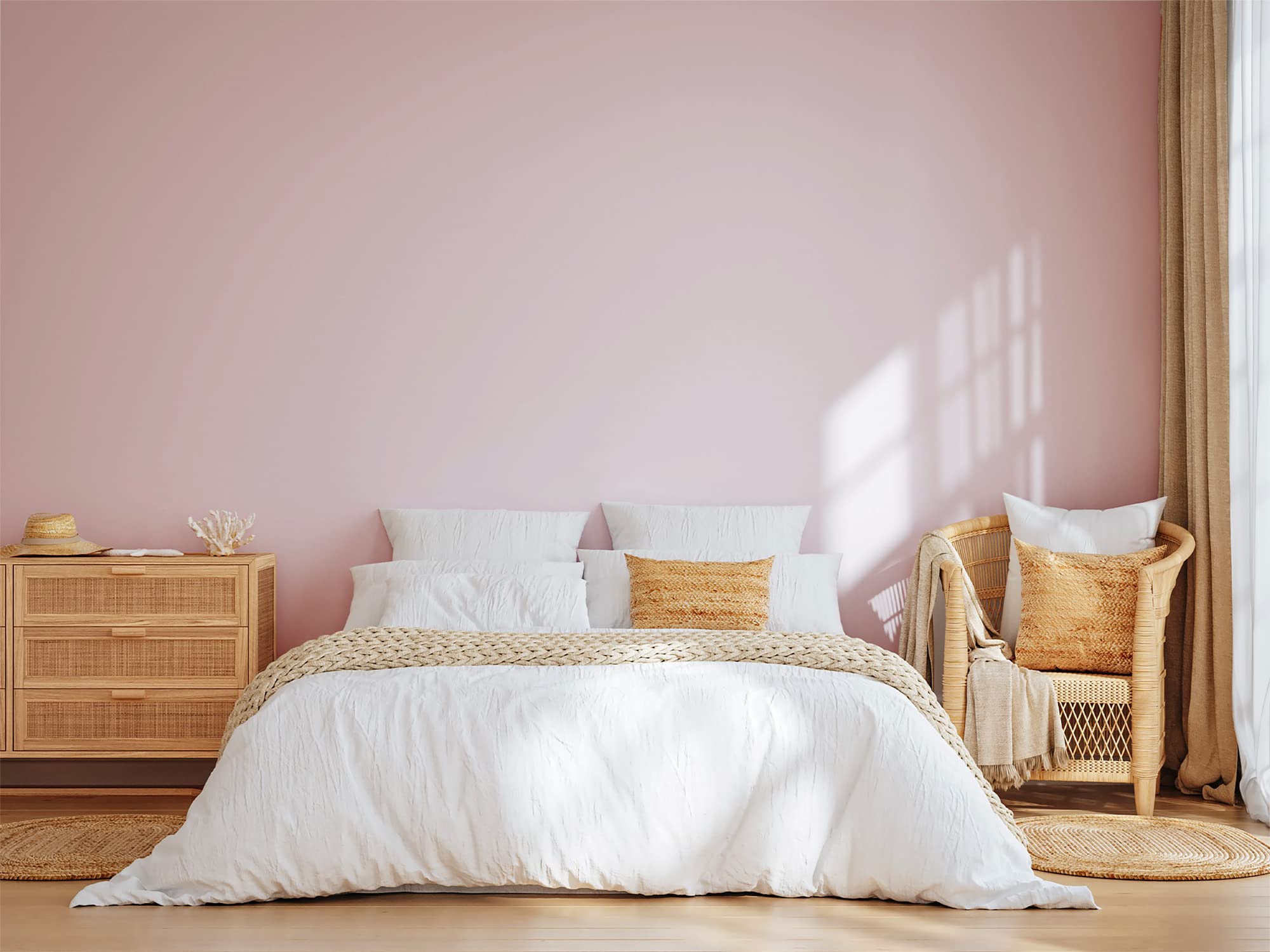 BOX DECO COULEURS Pintura natural ecológica interior exterior con aspecto mate Natura – 2,5 l/33 m² [Clase energética A+], rosa