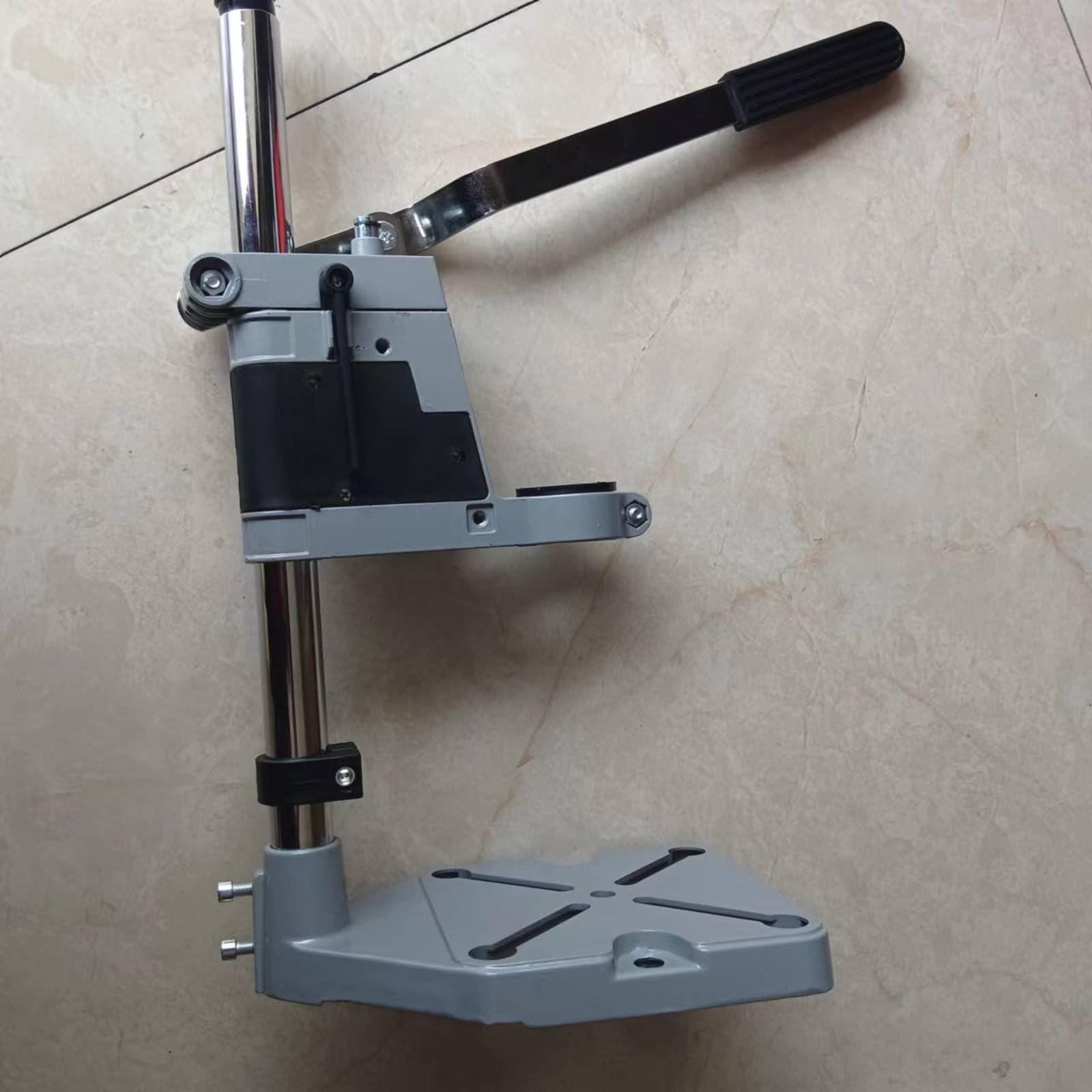 Colonna Trapano Manuale Compatto Supporto Trapano Regolabile Stabile per Casa, Double Hole Stand