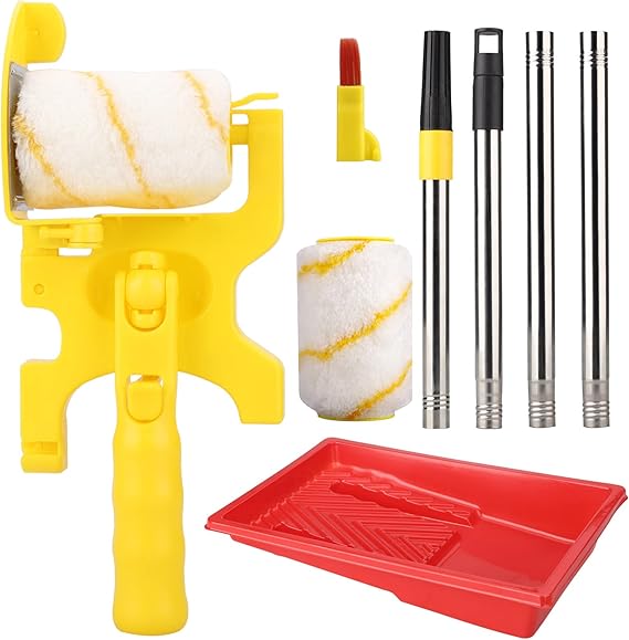 Algado Paint Edger Roller Brush,Multifunctional HandHeld CleanCut Paint Edger Roller Brush