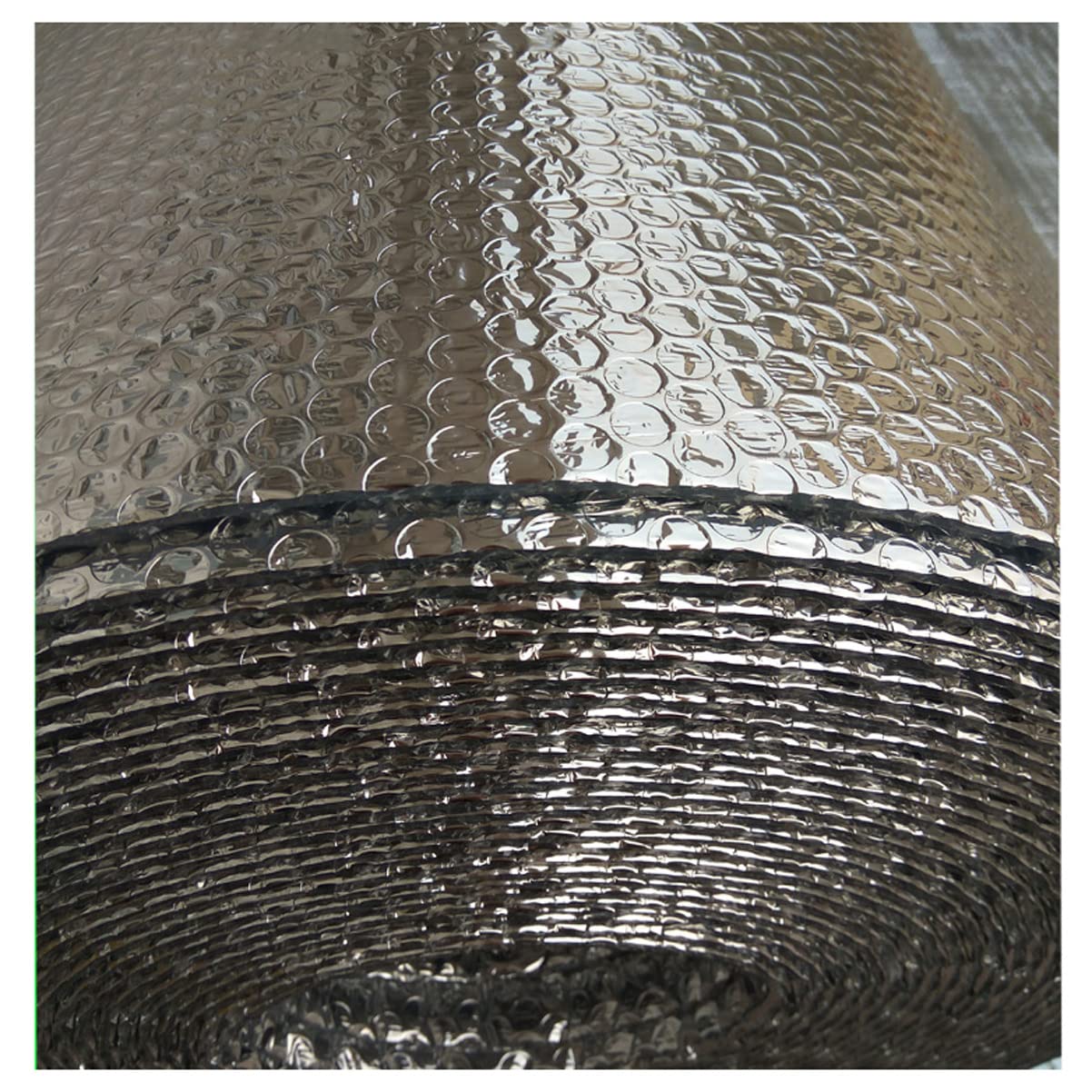 HETTZ Reflectix insulation Double Sided Heat Reflective Insulation Roll, 4-5mm Radiant Barrier Bubble Aluminum Foil Insulation for Sheds, Walls, Floors, Attics, Air Ducts(Size:1x8m(3x26ft))