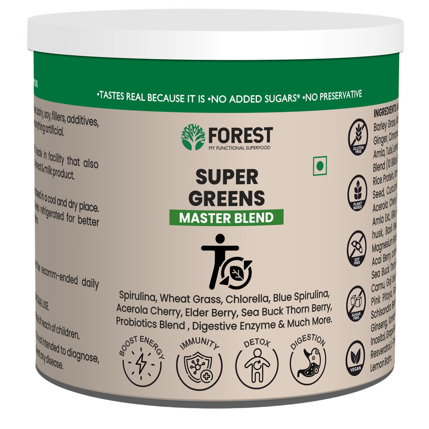 Forest Super Greens Master Blend | 85+ Superfoods with Prebiotics & Probiotics for Digestion Support | 30 Servings | Vegan & Non-GMO (B0D8WGKSLV) Amazon Price History, Amazon Price Tracker