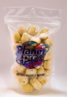 Planet Xpress Candy Shop Honey Astros – Freeze Dried Honey Candy Bites – Crunchy, Sweet & Light Space-Themed Snack – No Refrigeration Needed – Fun & Unique Galactic Treat