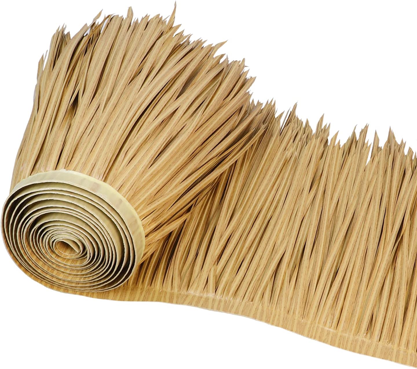 Tiki Straw Roof Thatch –Mexican Style Artificial Palm Thatch Rolls,Tiki Bar Hut Grass Duck Boat Blinds Grass Runner Rolls Palapa Thatch Roofing for Garden Patio Umbrella Covers Fence Party
