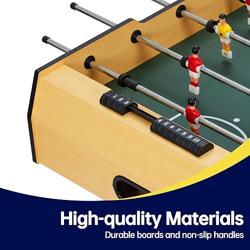 Miniatura 3 de Mesa de futbolín de 48 pulgadas, diseño plegable, resistente y duradera, fútbol para el hogar, fiesta, sala de juegos de arcade, juegos de mesa de