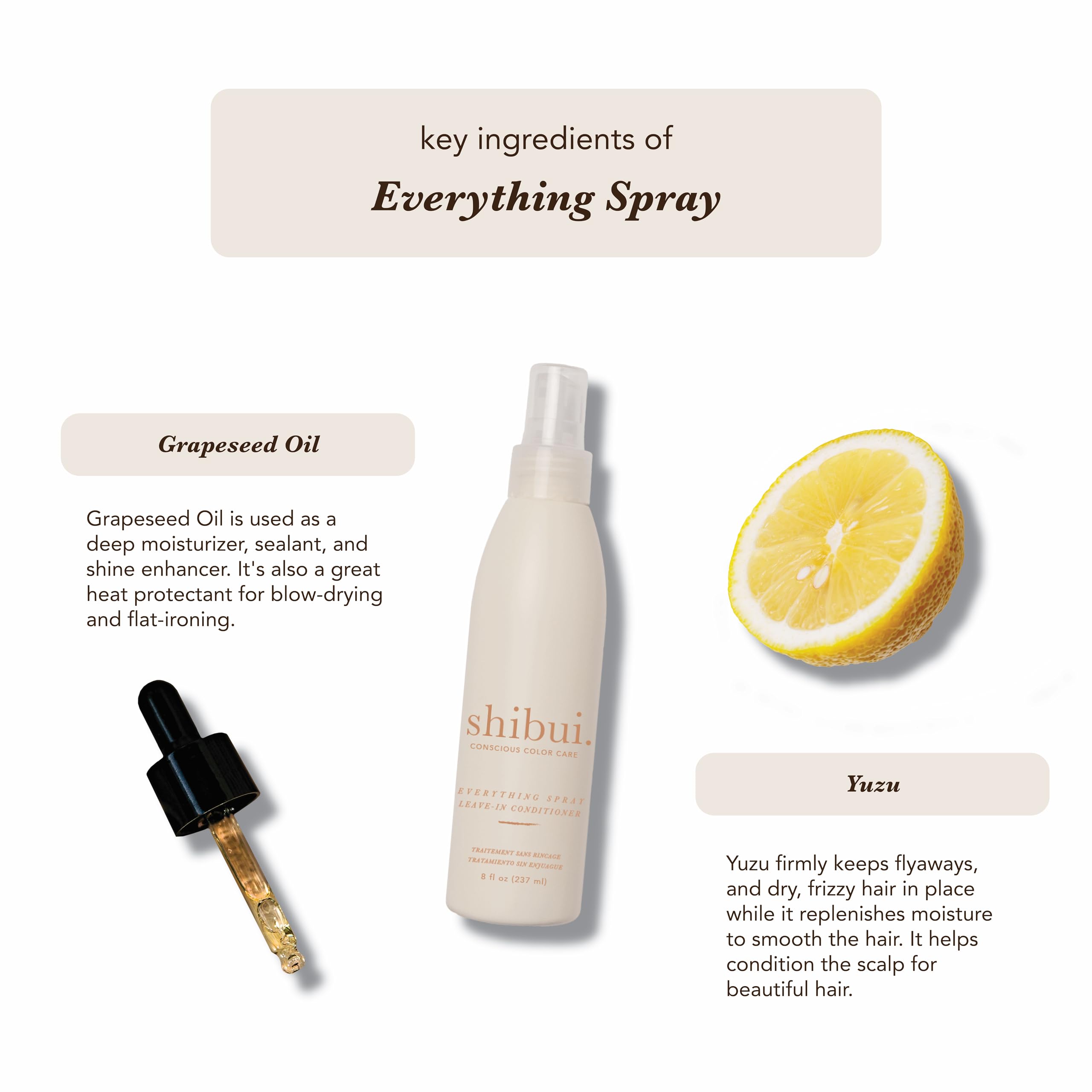 Shibui Everything Spray Color-Protecting Leave-In Treatment, 8 fl oz