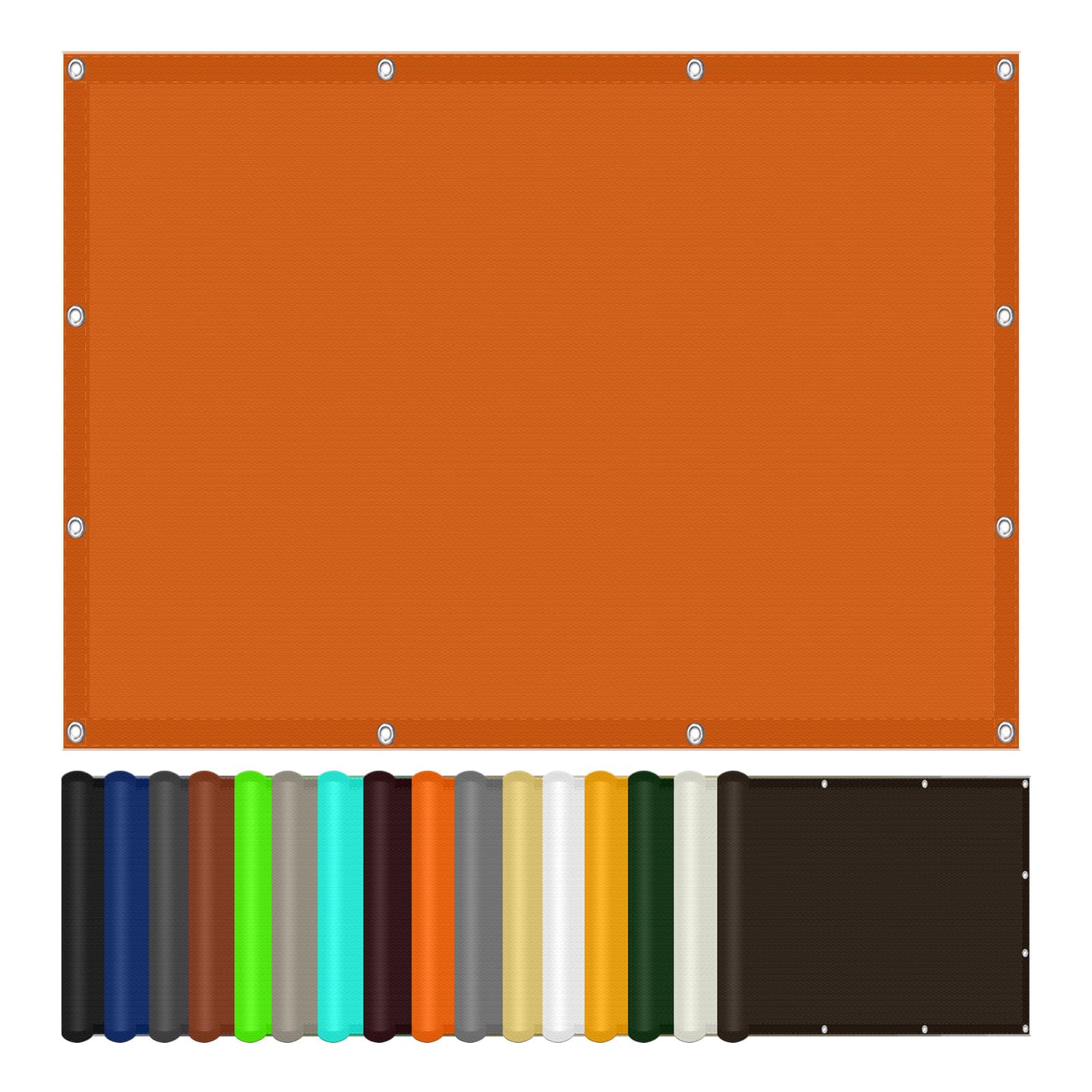 Voile d'ombrage orange 360x360 cm imperméable pour votre jardin