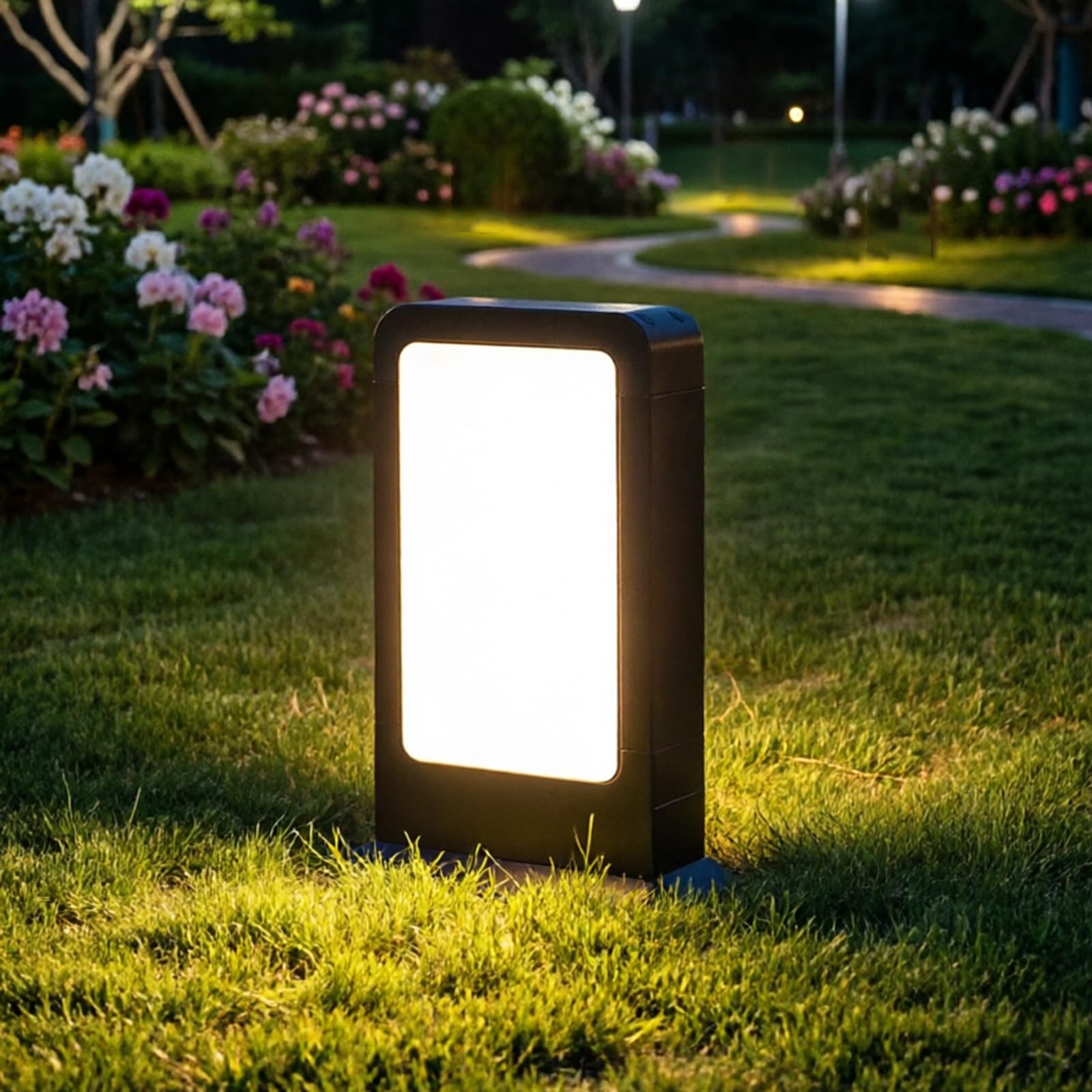 SDUYTDG IP65 Waterproof Pathway Lights,Modern Landscape Garden Lighting for Yard Path Landscape Lawn Walkway Driveway, 3000K LED Bollard Lights