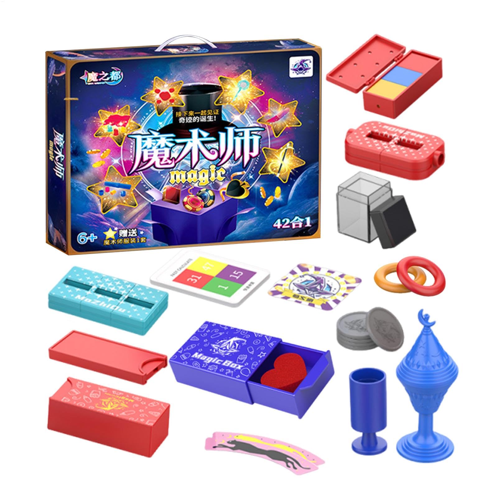 Kit Mágico Para Principiantes Accesorios De Magia Divertidos Creativos Y | Accesorios Escénicos Para Mago Para Adultos Niños Principiantes Set De Trucos Ilusión Espectáculo Familiar
