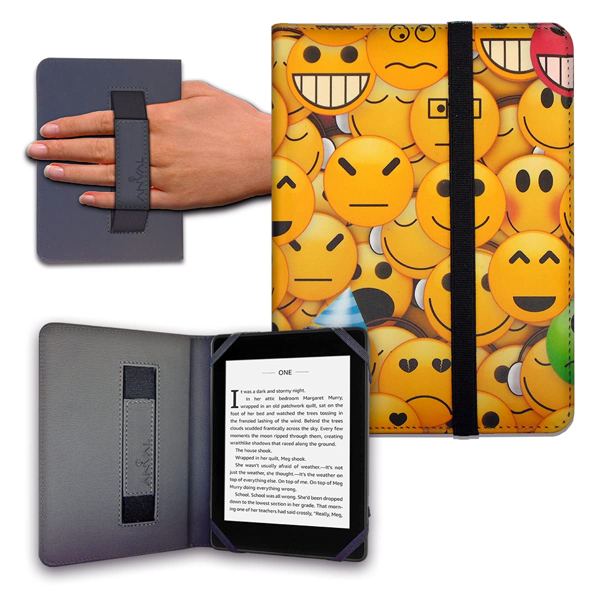 Funda para Libro electrónico eReader eBook de 6 Pulgadas - Kobo, Woxter, Tagus, BQ, Energy, SPC, Inves, Papyre, Wolder, Nolim - 6" Universal - elástico (173) — view 44