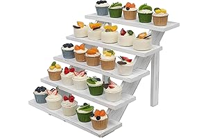 Exquisite 5-Tier Cupcake Ladder: An Enchanting Culinary Display