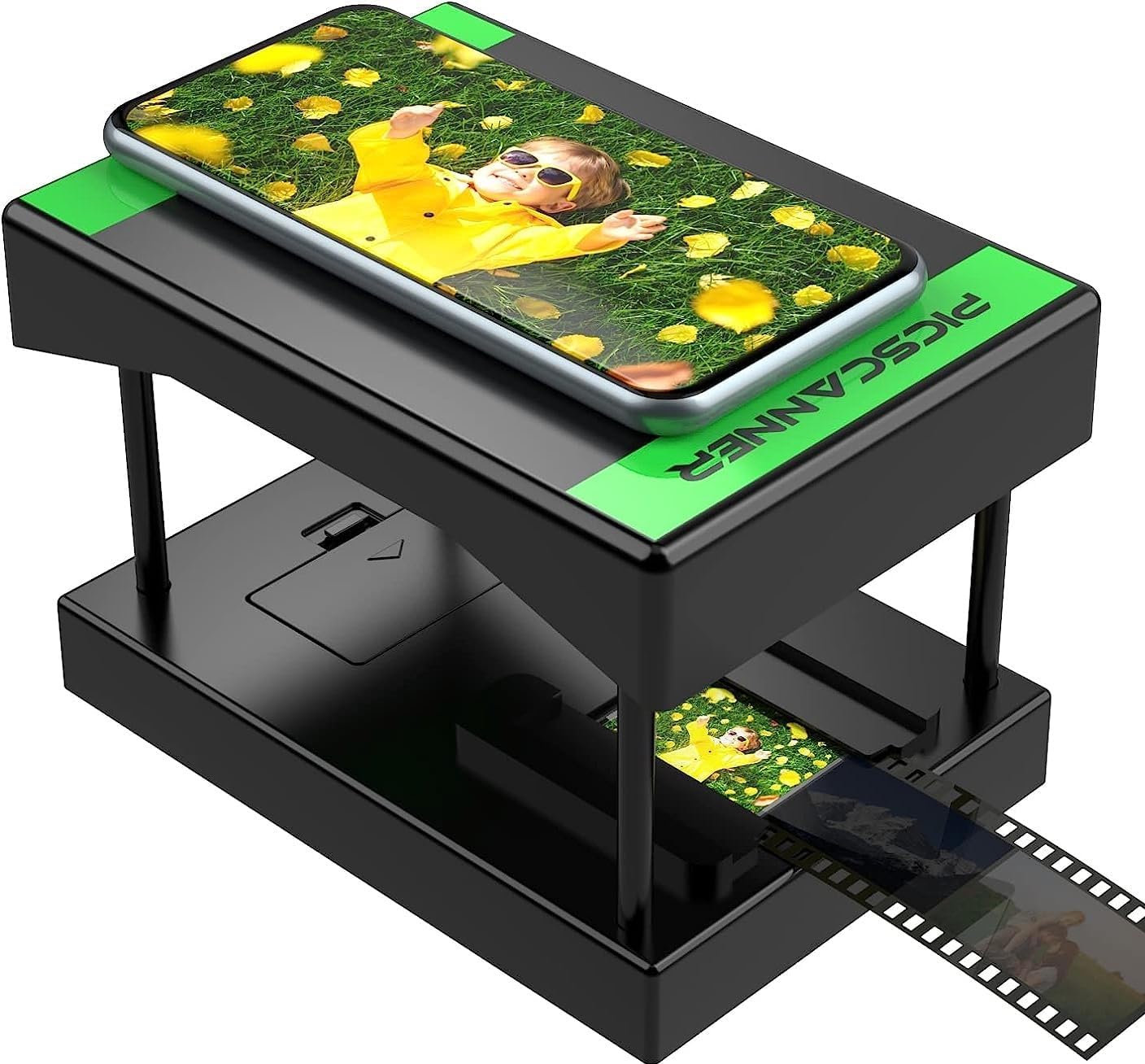 Mobile Film Scanner 35 mm, Escáner de Diapositivas Positivas y Negativas para Smartphone