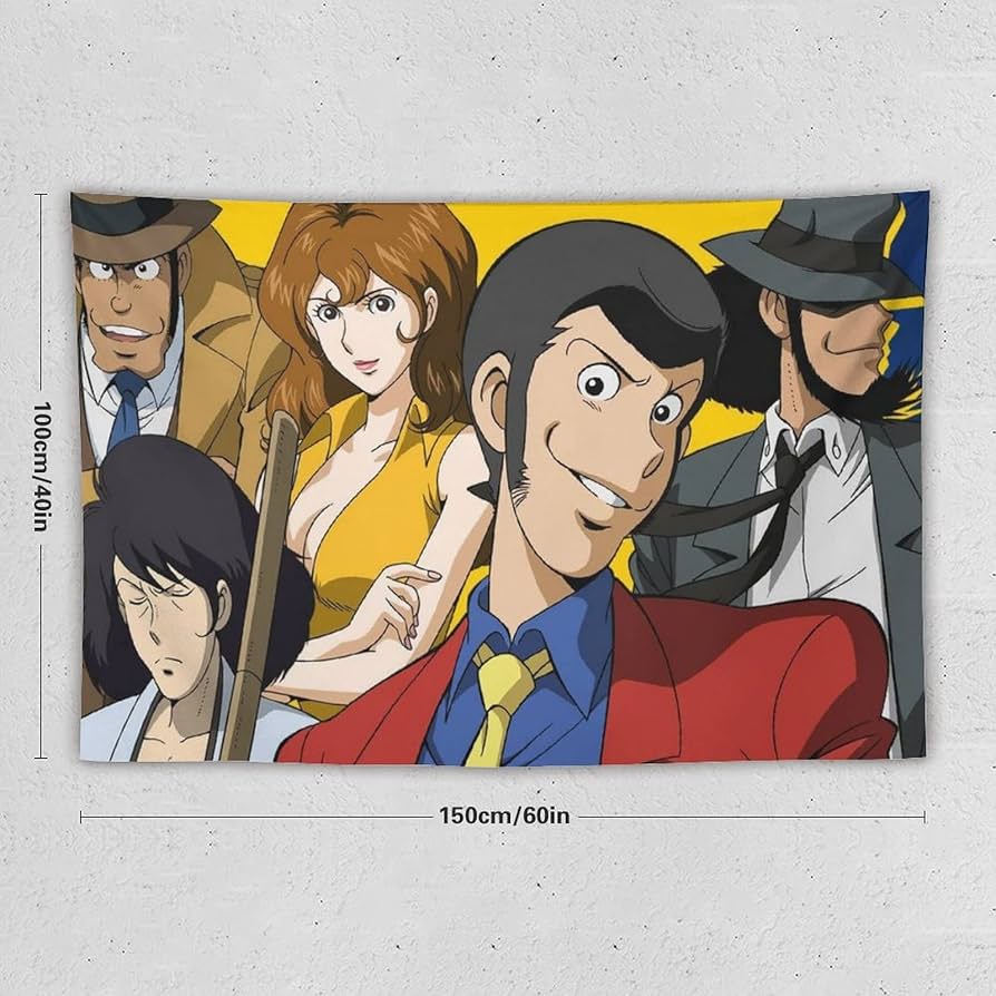 Amazon.co.jp: ルパン三世 ペストリー ンテリアおしゃれ壁掛け 装飾布