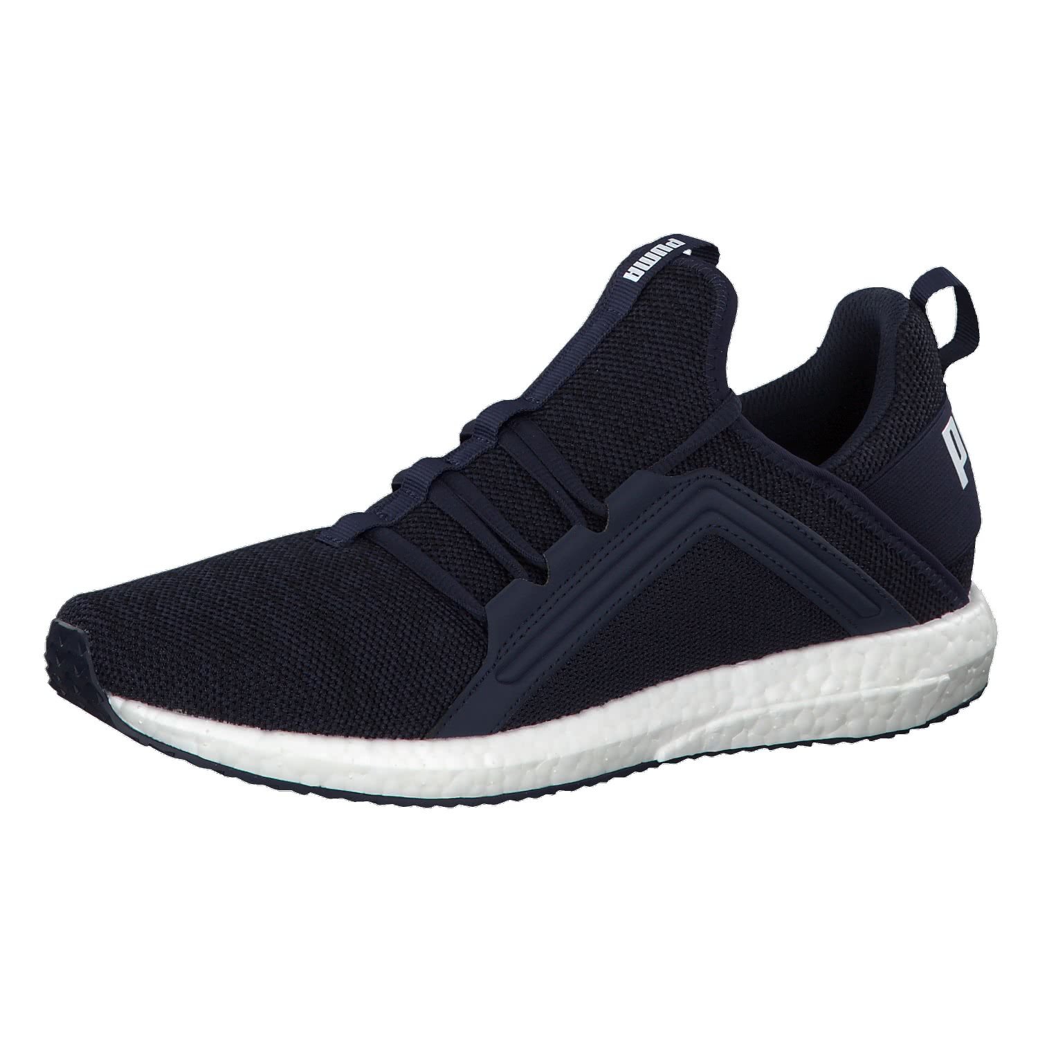 Puma Chaussures Puma Men\u0026#039;s Mega Nrgy Knit Running Shoes Puma Baskets Mega  NRGY Knit 190371 05 Black White Flame Scarlet