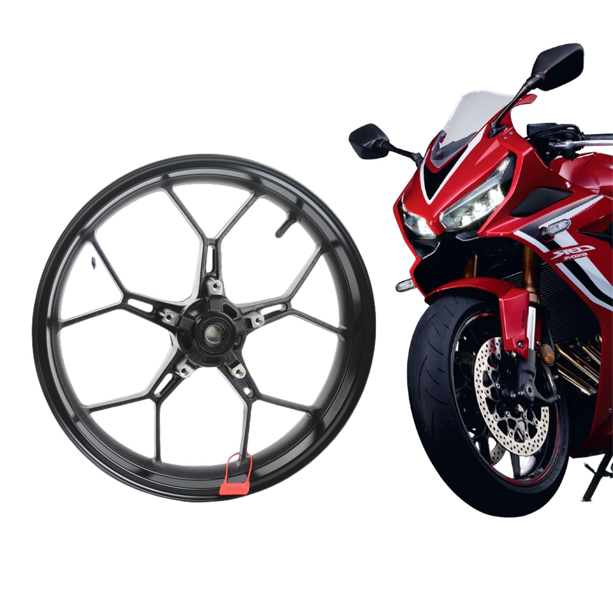 3,5 x 43,2 cm felgi przedniego koła do CB650R CBR650R 2019-2023 ABS zawiera części zamienne do motocykli, czarny połysk 2020, 2021, 2022