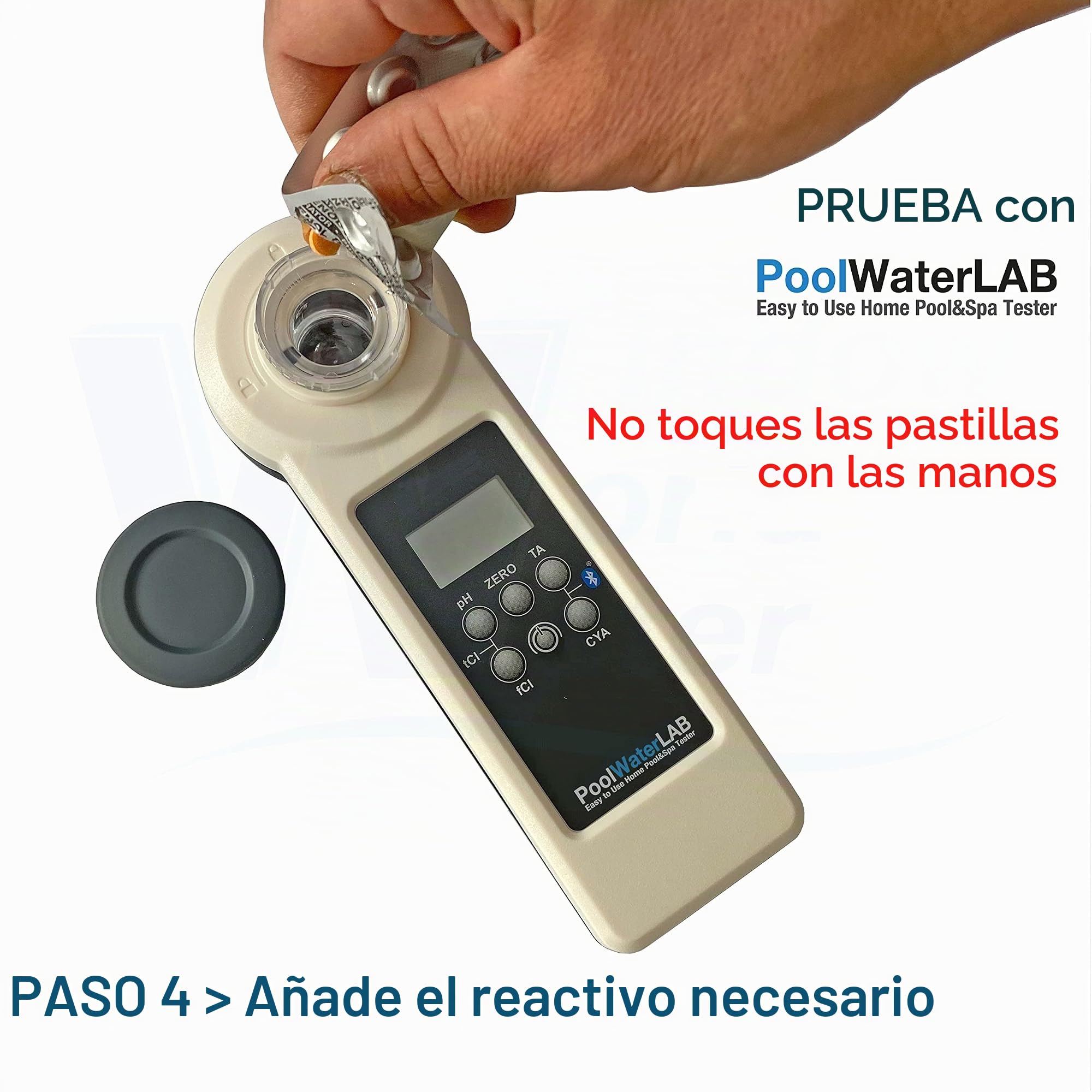Electrónico Poolwassertester Poollab 9 en 1 Medidor Control de la Calidad Del Agua