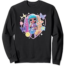 LOL OMG! - Candylicious Y2K Heart with Icons and Butterflies Sweatshirt