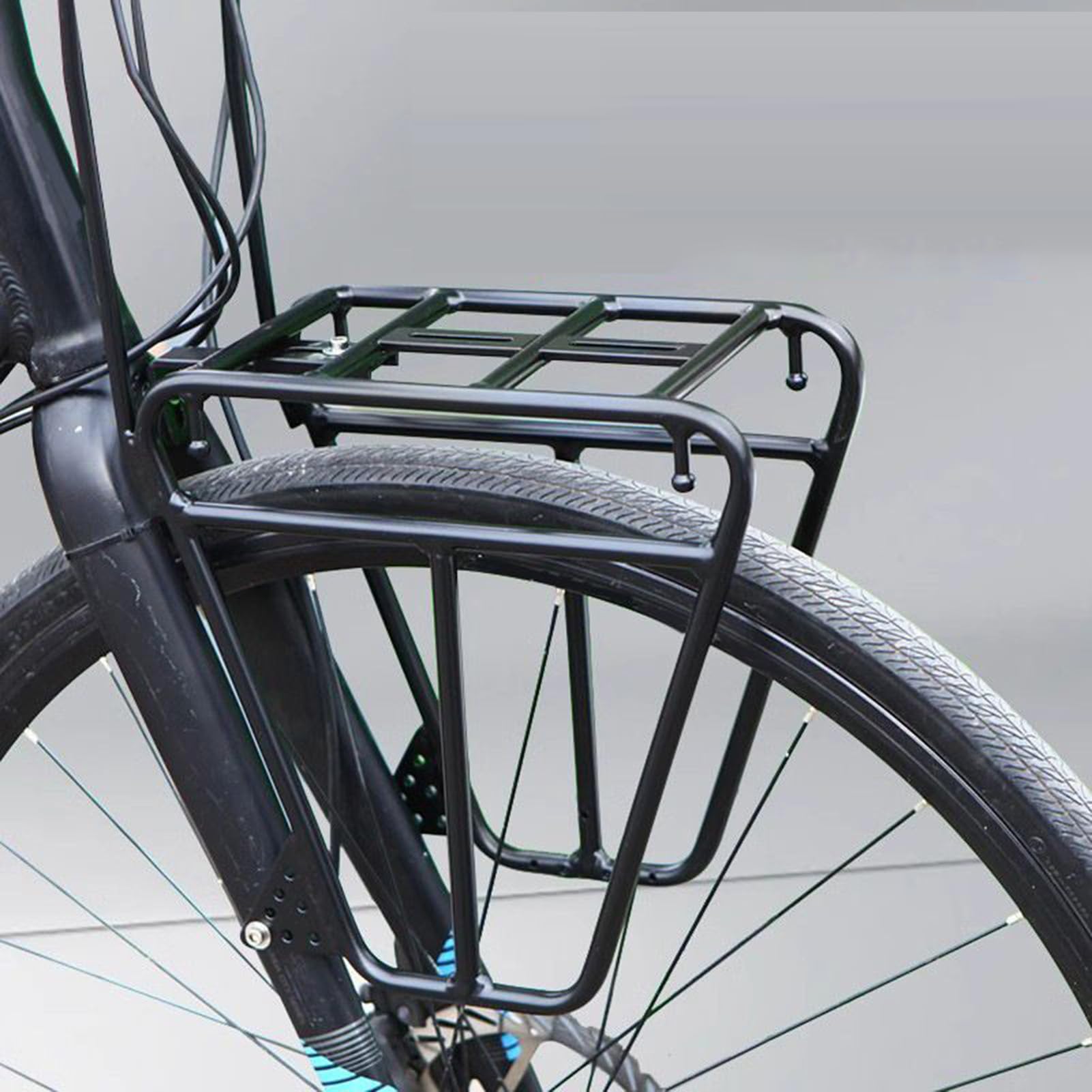 Bagażnik Przedni Na Rower Akcesoria Kolarskie Sprzęt Na Bagaż | Aluminiowy Bagażnik Przedni Rowerowy Do Kempingu, Wędkarstwa, Sportu, Bagażu, Rodziny I Rowerowych Wypraw