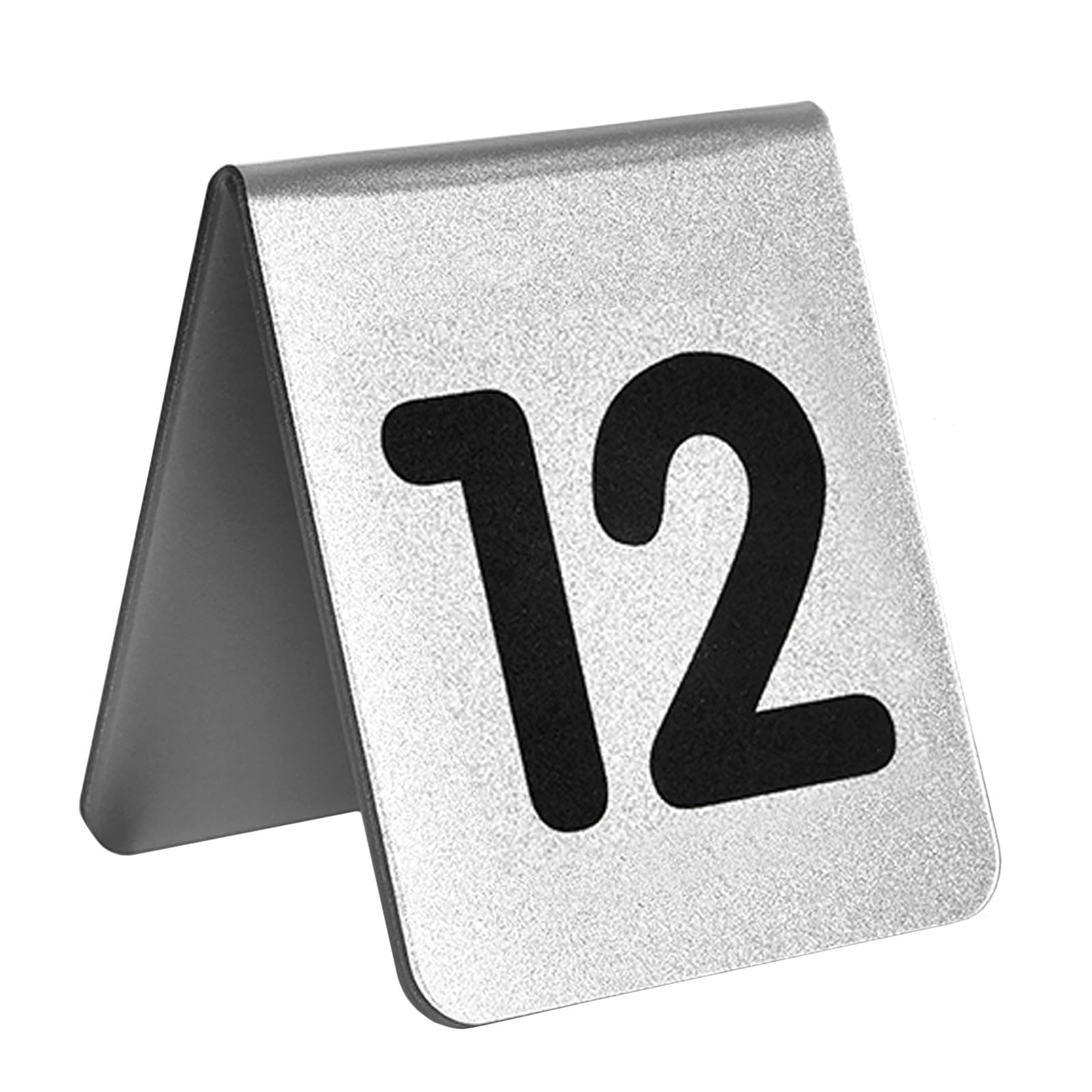 Restaurante De Hotel Tablero De Señalización De Reserva Num 1-10 1-20, Números De Mesa Triangulares 7x8cm Colocación Estable, Cartel De Mesa De Acrílico Fácil De Limpiar(Silver,1-20)
