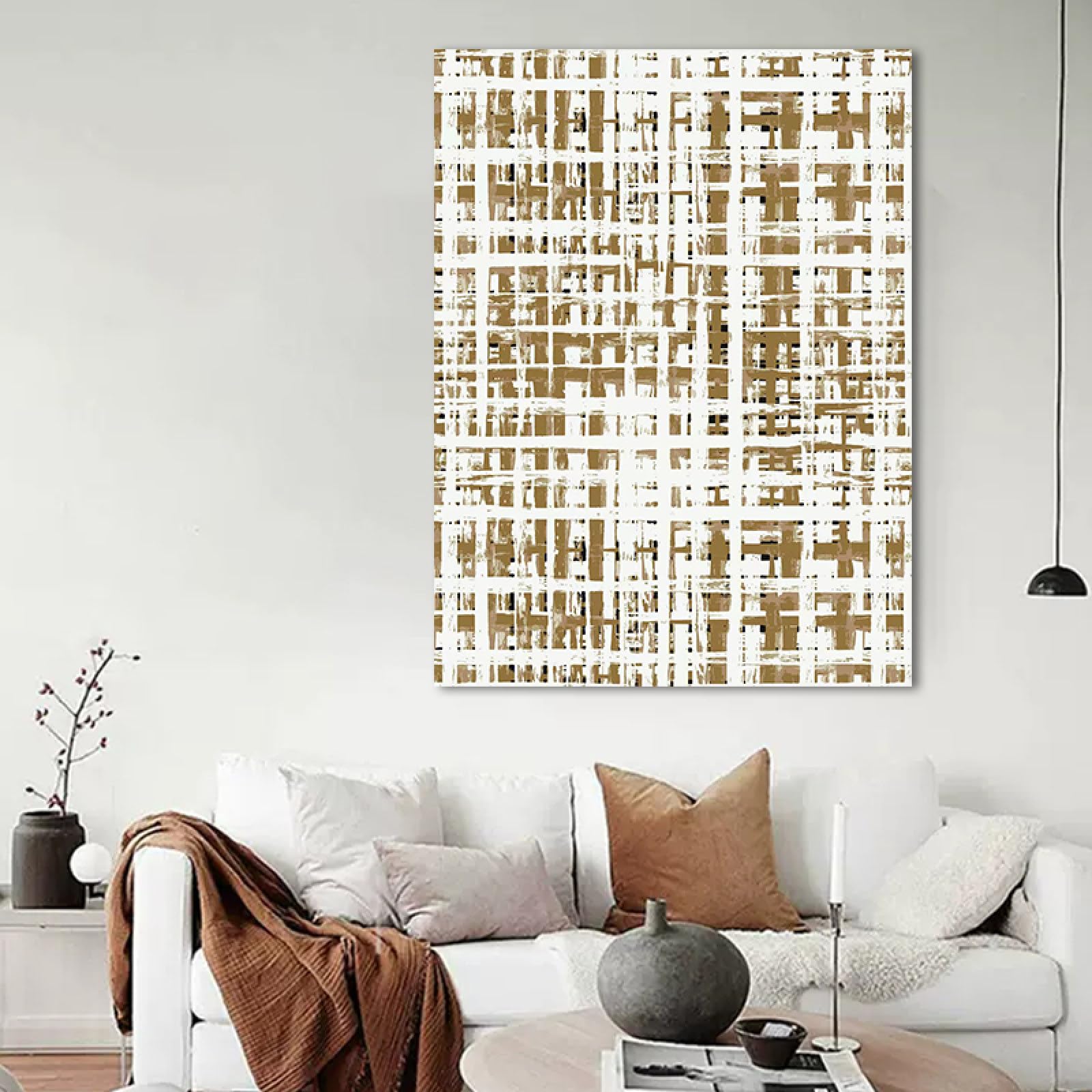 Peinture à l'huile sur toile fait main une œuvre d'art abstraite pour sublimer votre foyer