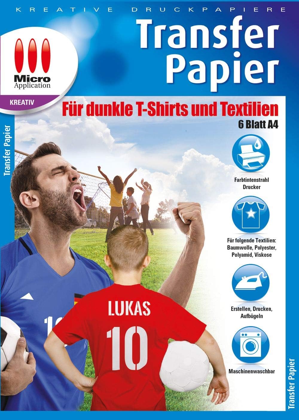 HTVRONT Wärmetransferpapier Für Dunkle Shirts - 30 Blatt 21,6x27,9cm