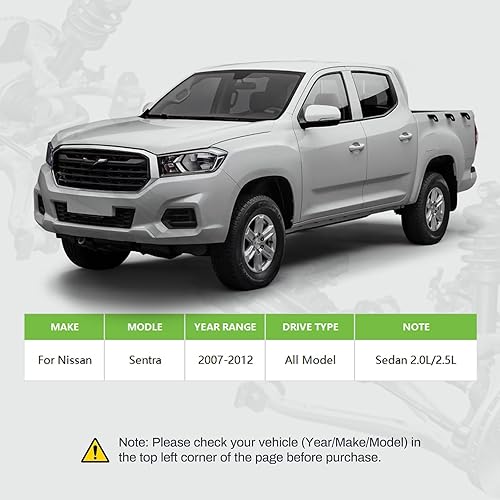 Miniatura 2 de SCITOO Kit de suspensión de 8 piezas, 2 brazos de control delantero inferior con rótula, 2 barras estabilizadoras delanteras, 2 extremos de barra de