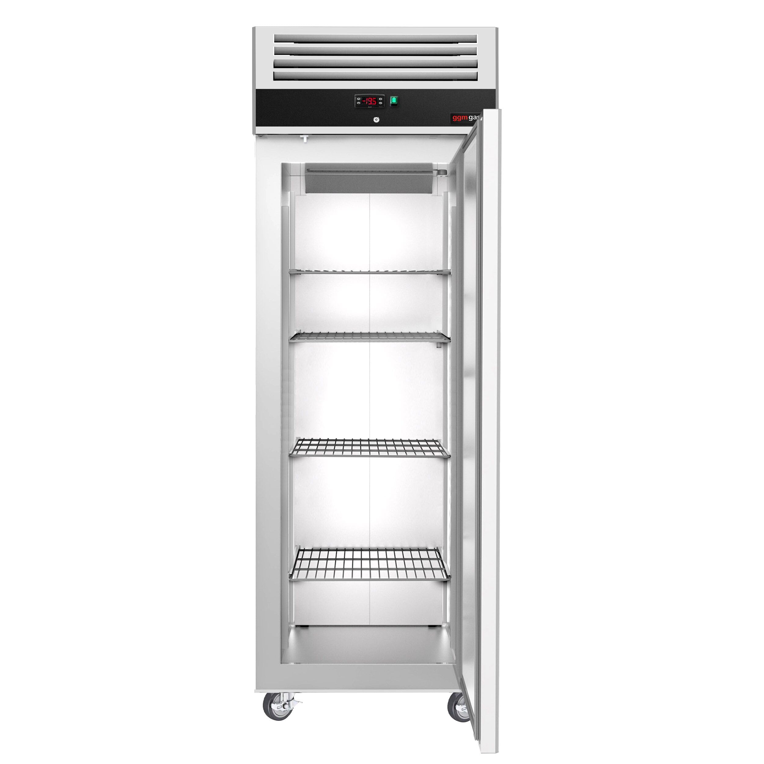 GGM Gastro Tiefkühlschrank ECO 400 L | Ideal für den Dauereinsatz, hygienisch durch Edelstahl, einfache Reinigung, abschließbar, flexibel positionierbar