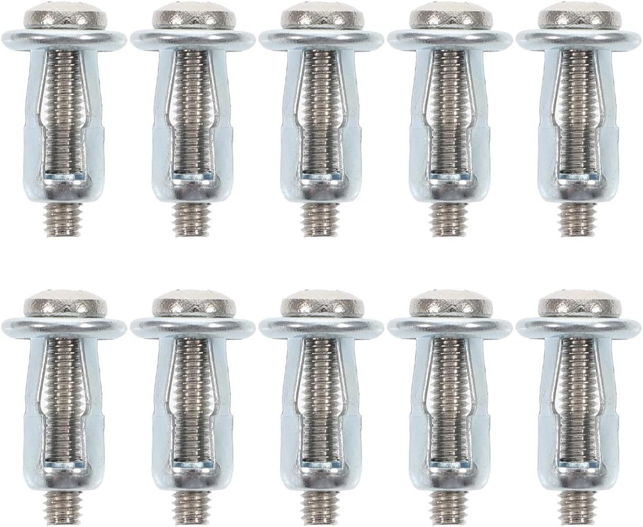 Hollow Door Anchor Expansion Nut Jack with Screw 0.90X0.43X0.43In Corrosion Resistant Fastener for Hollow Walls Metal Sheet Fixing and Drying Rack Installation