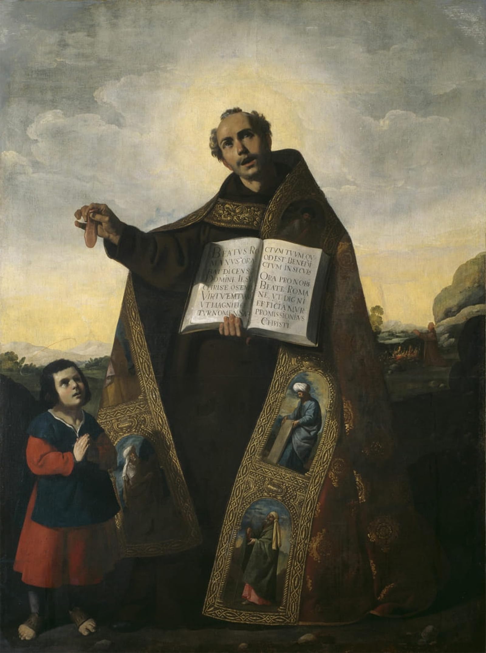 Artxlxxbn No Frame Famous Painting Art Wall Decor Abstract Art Picture Saint Romanus Of Antioch And Saint Barulas By Francisco De Zurbaran Animal Pictures For Home Decor 60X90cm