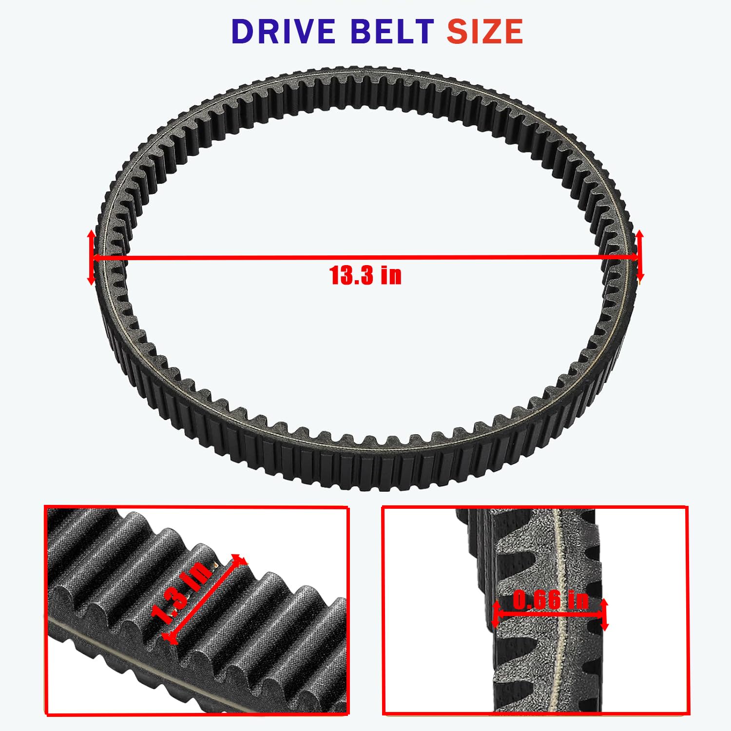 Clutch Drive Belt For Polaris RZR 1000 Models - Fits XP, XP 4, And More (3211180 Etc.)