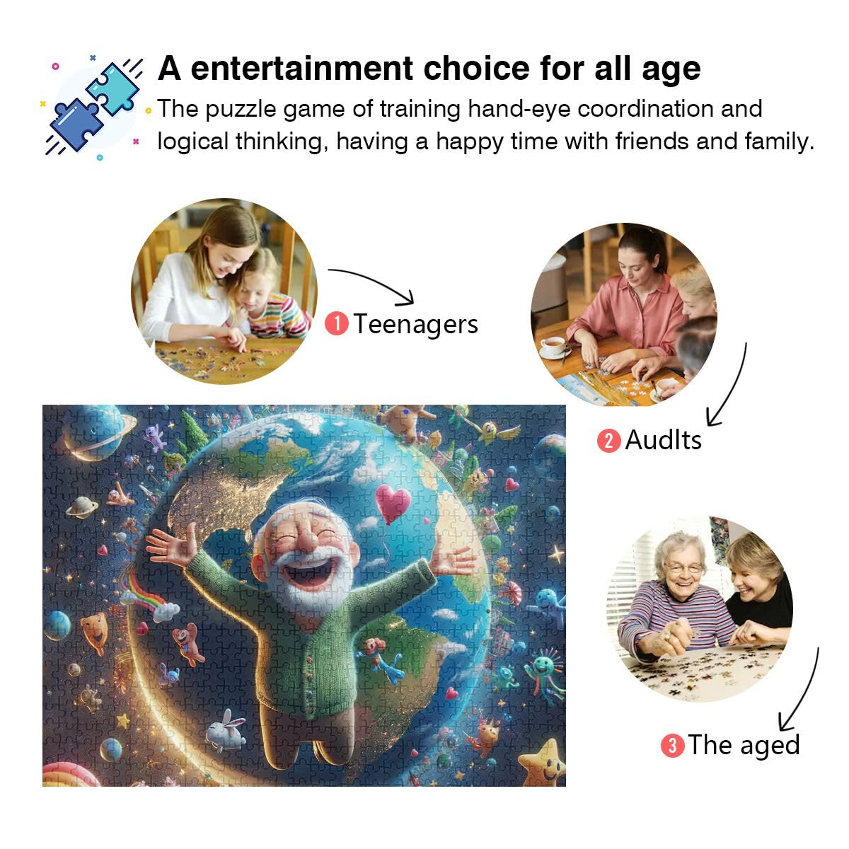 Amazon.com: 500 Piece Jigsaw Puzzle, Planet Jigsaw Puzzle