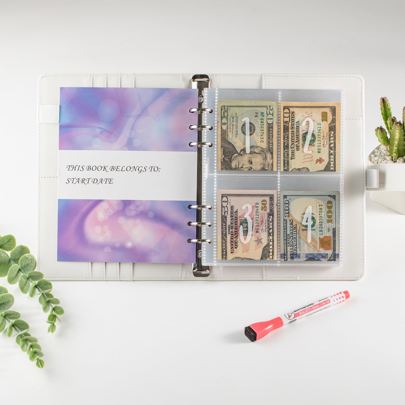 Agoer Budget Planner A6 - Haushaltsbuch Mit Geldumschlägen & Cash Stuffing Set