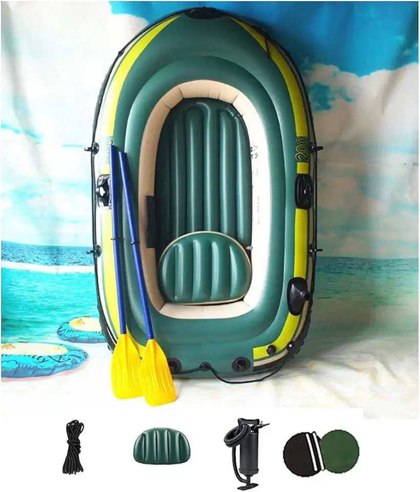 Barcos infláveis de caiaque para adultos e crianças, caiaques de pesca, 1, 2, 3 pessoas barco de pesca inflável